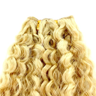 kader gebed pijn Curly gekrulde weft hairweave gepermanent op de fabriek.