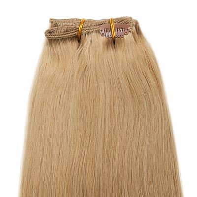 influenza Auckland mate Clip extensions van human hair 7 delig en 200 gram.