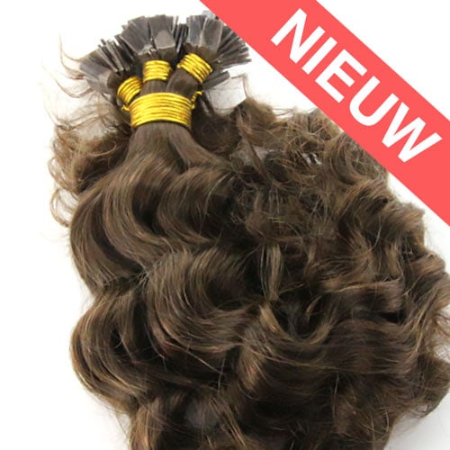 scheidsrechter prioriteit belegd broodje Flat tip Curly hair extensions 50cm