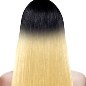 Flip of wire hair extensions van human hair.